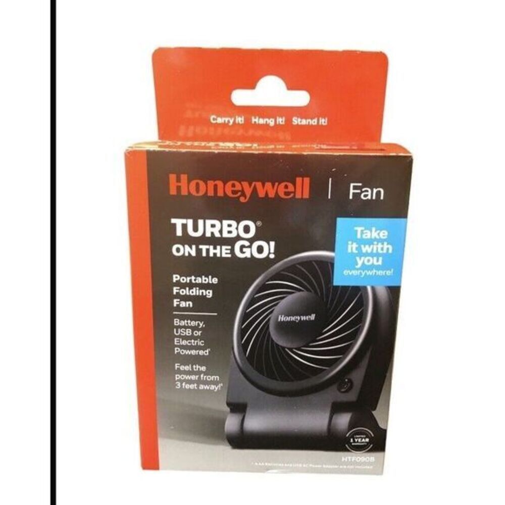 Honeywell HTF090B‎ Turbo on the Go Portable Personal Fan - Black